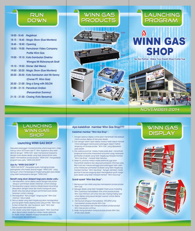 Winn Gas Shop Brochure Design Arcane